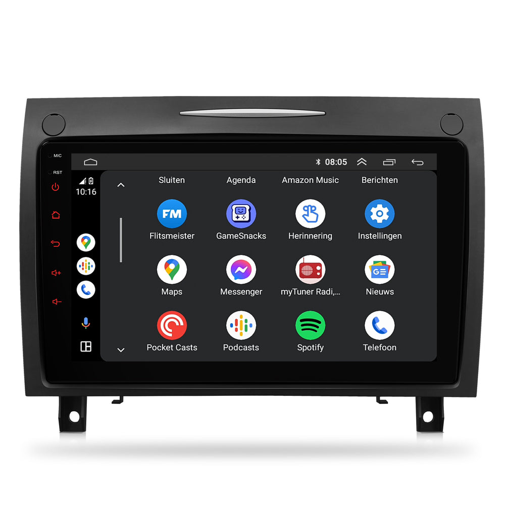 Mercedes-Benz SLK CarPlay & Android Auto autoradio | 2004 t/m 2010 | Android 15 | Davilon