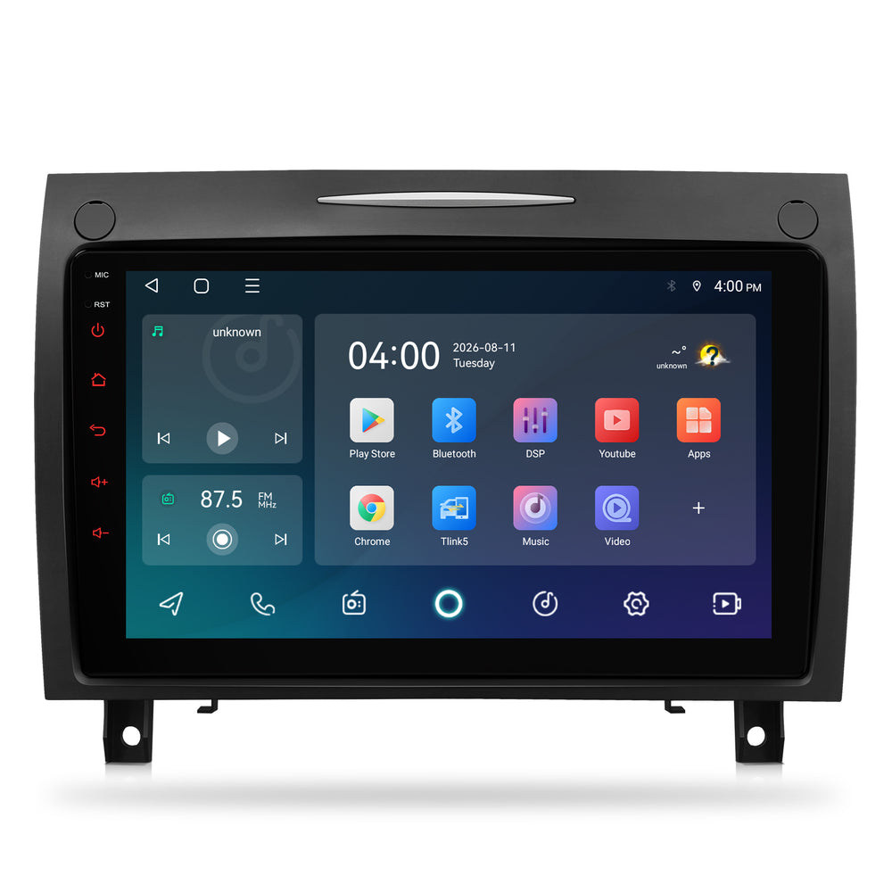 Mercedes SLK | Android 15 | 9 inch Autoradio | 2004 t/m 2010 | CarPlay & Android Auto