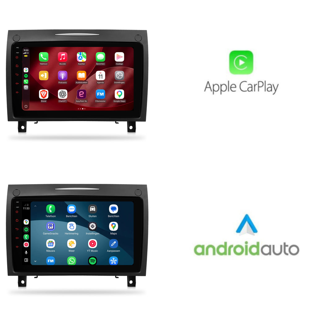 Mercedes SLK | Android 15 | 9 inch Autoradio | 2004 t/m 2010 | CarPlay & Android Auto
