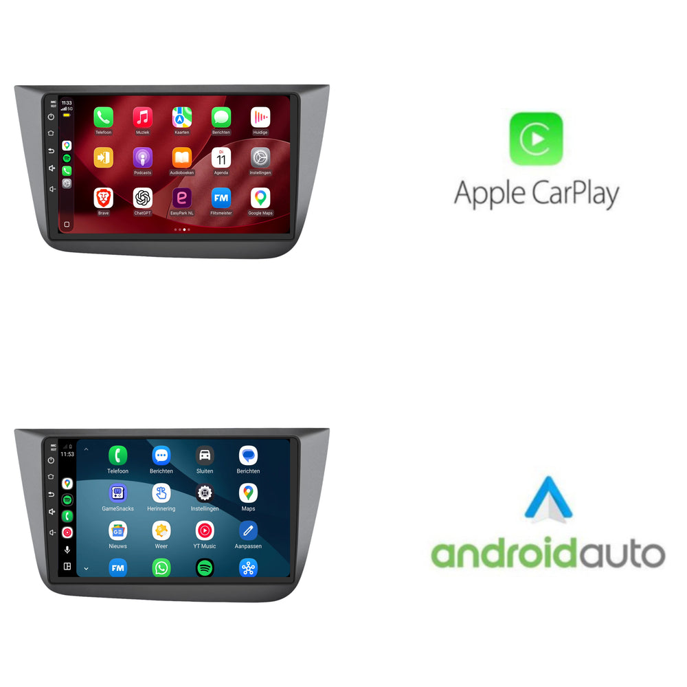 Seat Altea | Android 15 | 9 inch Autoradio | 2004 t/m 2015 | CarPlay & Android Auto