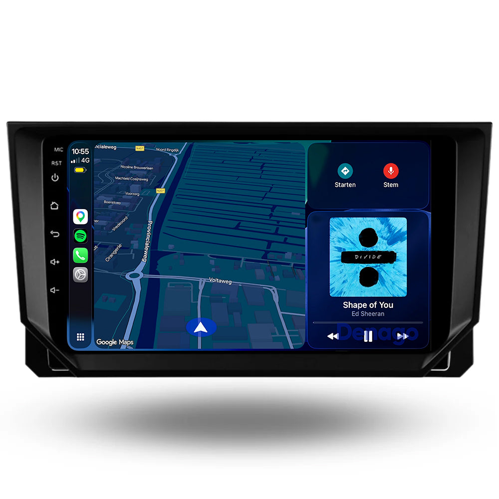 Seat Ibiza CarPlay autoradio | 2018 t/m 2026 | Denago DNG-A404 | 9 inch | Android 13 | Draadloos CarPlay & Android Auto