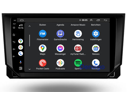 Seat Ibiza CarPlay autoradio | 2018 t/m 2026 | Denago DNG-A404 | 9 inch | Android 13 | Draadloos CarPlay & Android Auto