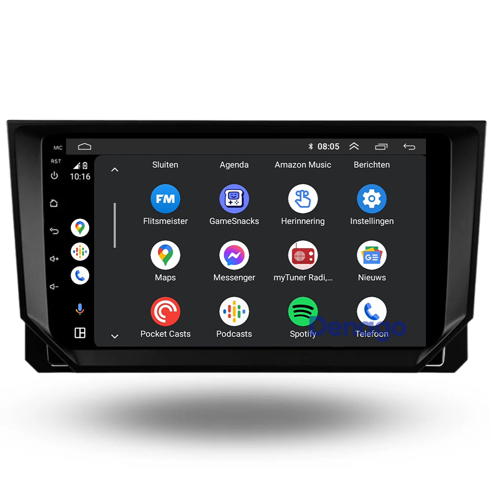 Seat Ibiza CarPlay autoradio | 2018 t/m 2026 | Denago DNG-A404 | 9 inch | Android 13 | Draadloos CarPlay & Android Auto