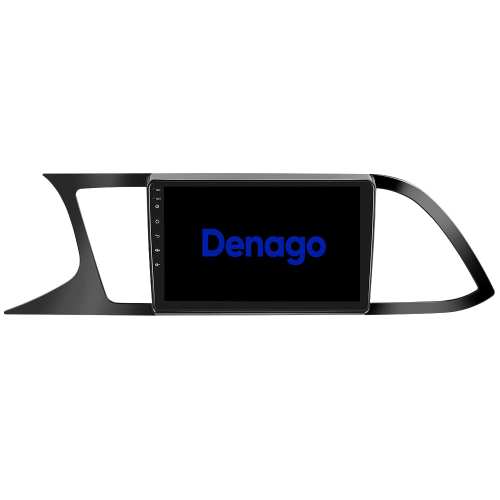 Seat Leon CarPlay car radio | Matt Black | 2013 to 2020 | Denago DNG-A395 | 9 inches | Android 13 | Wireless CarPlay & Android Auto
