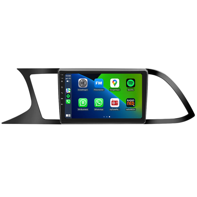 Seat Leon | Matt Zwart | Android 13 | Autoradio | 2013 t/m 2020 | CarPlay & Android Auto