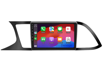 Seat Leon CarPlay autoradio | Matt Zwart | 2013 t/m 2020 | Denago DNG-A395 | 9 inch | Android 13 | Draadloos CarPlay & Android Auto