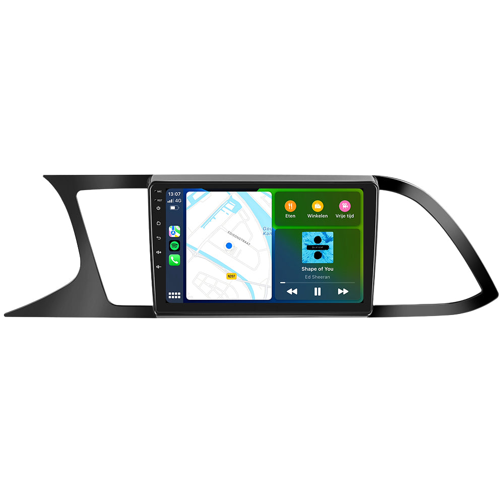 Seat Leon | Matt Zwart | Android 13 | Autoradio | 2013 t/m 2020 | CarPlay & Android Auto