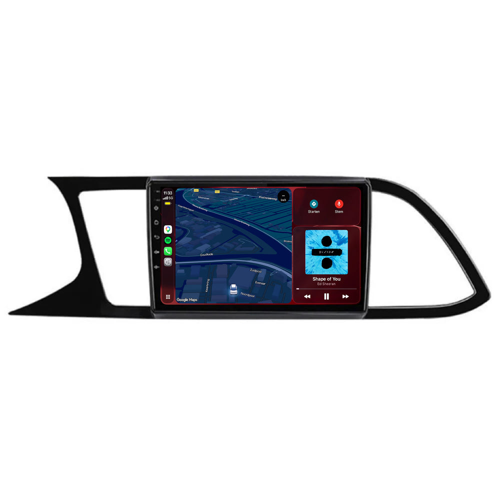 Seat Leon | Android 15 | 9 inch Autoradio | 2013 t/m 2020 | CarPlay & Android Auto