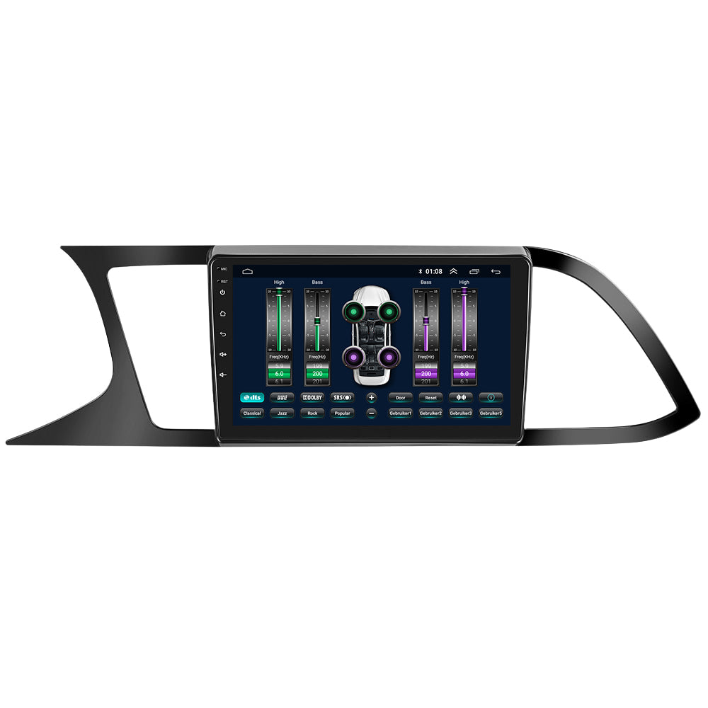 Seat Leon | Matt Zwart | Android 13 | Autoradio | 2013 t/m 2020 | CarPlay & Android Auto