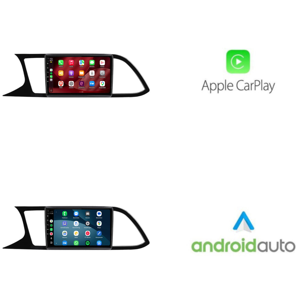 Seat Leon | Android 15 | 9 inch Autoradio | 2013 t/m 2020 | CarPlay & Android Auto