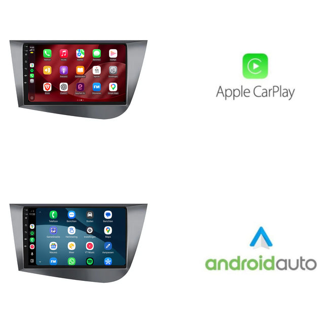 Seat Leon | Android 15 | 9 inch Autoradio | 2005 t/m 2012 | CarPlay & Android Auto