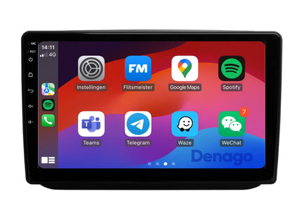 Skoda Fabia CarPlay autoradio | 2007 t/m 2015 | Denago DNG-A392 | 9 inch | Android 13 | Draadloos CarPlay & Android Auto