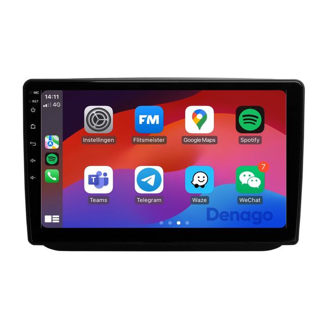 Skoda Fabia CarPlay autoradio | 2007 t/m 2015 | Denago DNG-A392 | 9 inch | Android 13 | Draadloos CarPlay & Android Auto