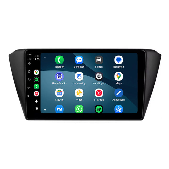 Autoradio Skoda Fabia con CarPlay e Android Auto | 2015–2021 | 9 pollici | Android 15 | CTX-7274