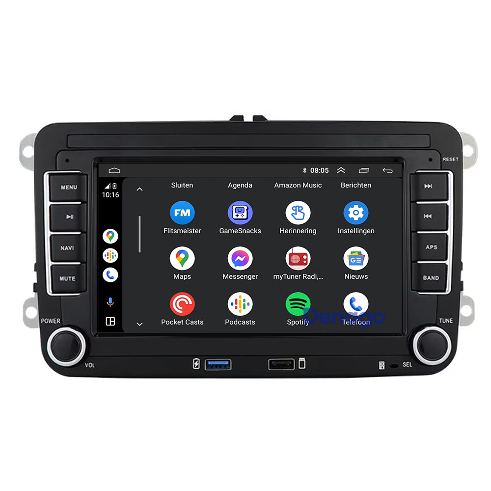 Volkswagen 7 inch Android 13 car radio CarPlay Android Auto 2003-2020