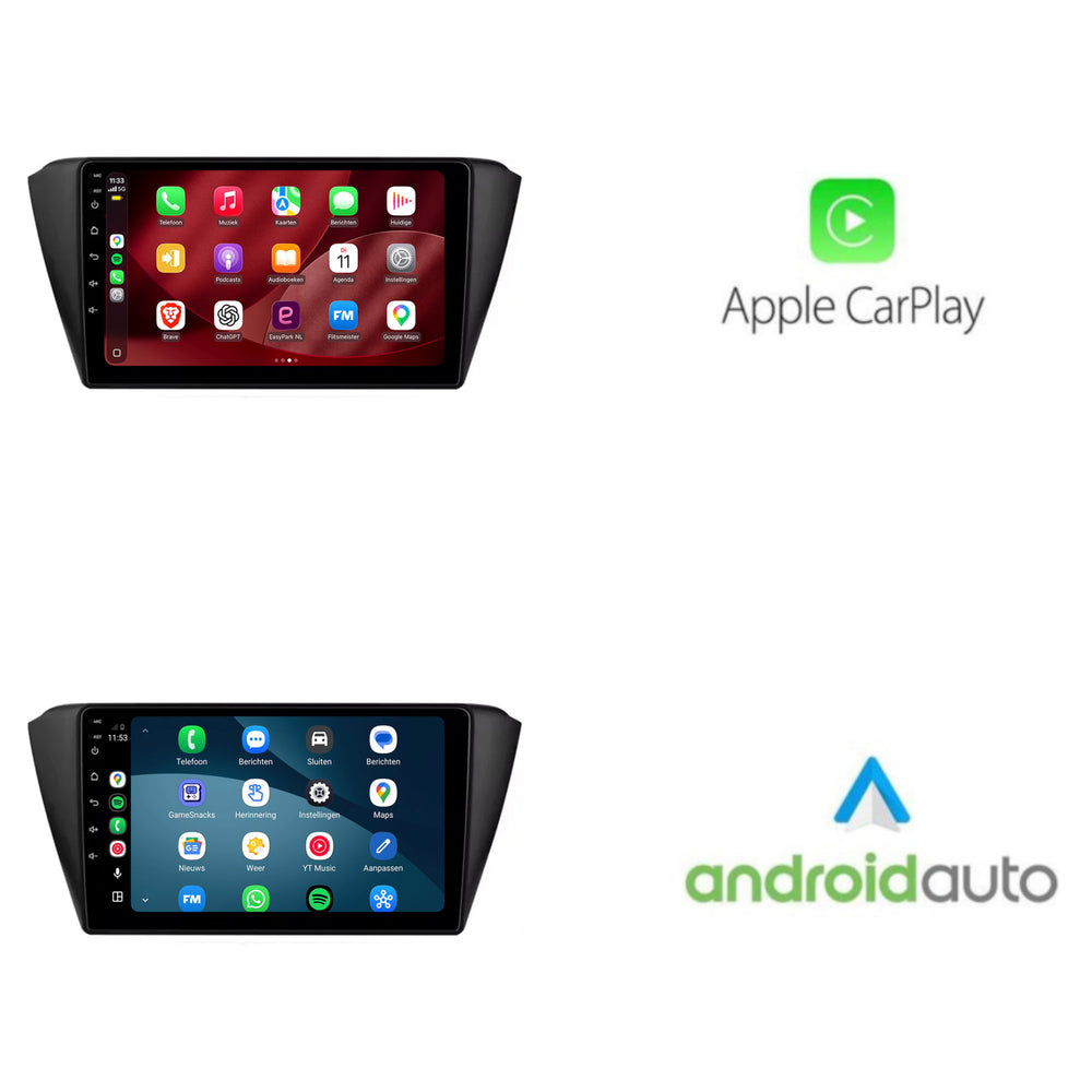 Autoradio Skoda Fabia con CarPlay e Android Auto | 2015–2021 | 9 pollici | Android 15 | CTX-7274