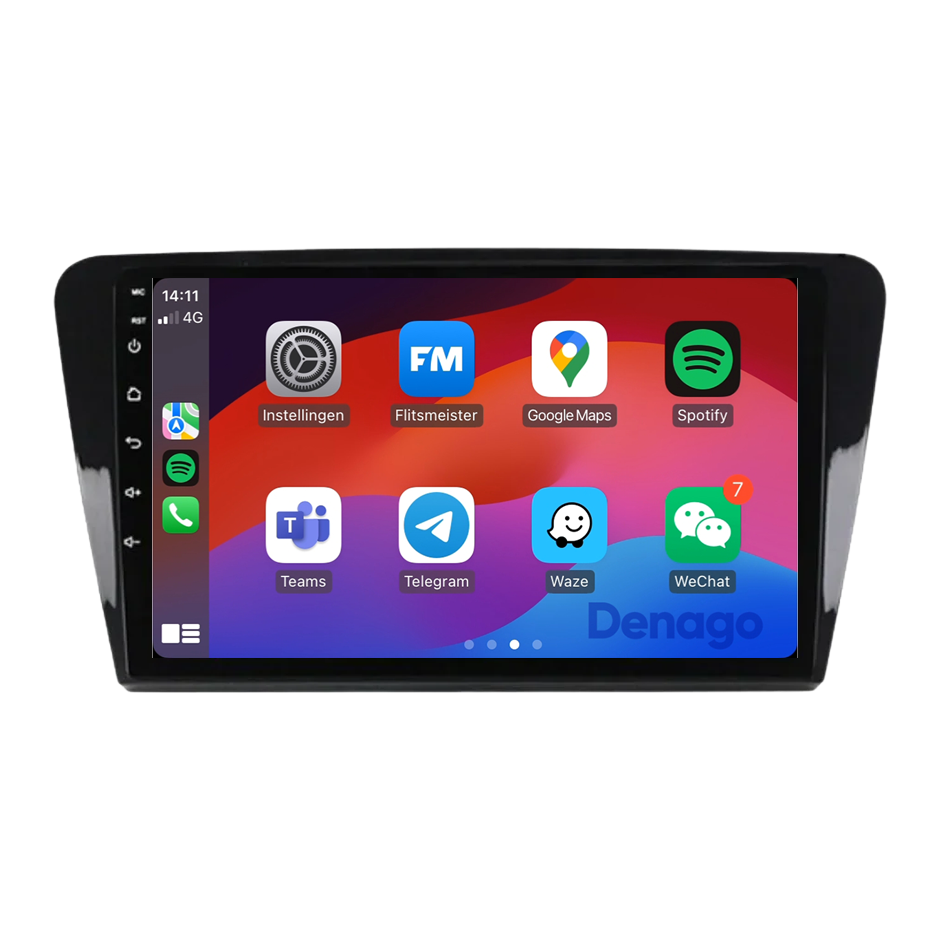 Autoradio Skoda Rapid CarPlay | 2012 à 2016 | Denago DNG-A211 | Écran 9 pouces | Android 13 | CarPlay sans fil & Android Auto