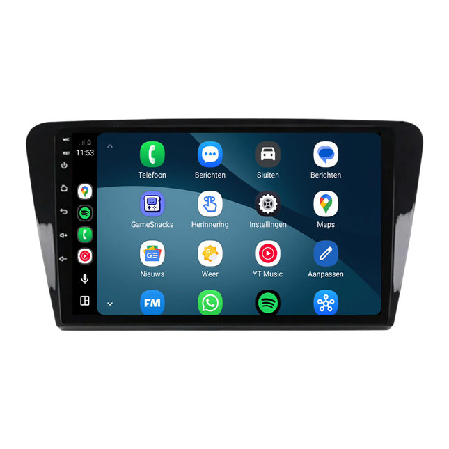 Skoda Rapid-radio med CarPlay och Android Auto | 2012–2019 | 9 tum | Android 15 | CTX-7211