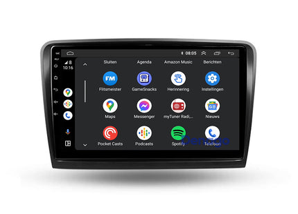 Skoda Superb CarPlay autoradio | 2008 t/m 2014 | Denago DNG-A348 | 9 inch | Android 13 | Draadloos CarPlay & Android Auto