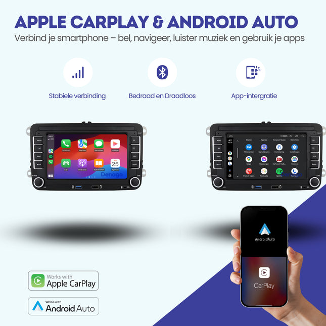 Autoradio Seat | Android 13 | Apple CarPlay & Android Auto | 7 pouces