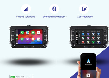 Radio para coche Volkswagen | Androide 13 | Apple CarPlay y Android Auto | 7 PULGADAS