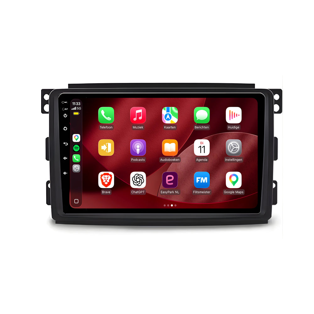 Smart Fortwo CarPlay- und Android-Auto-Radio | 2009–2015 | 9 Zoll | Android 15 | CTX-7270