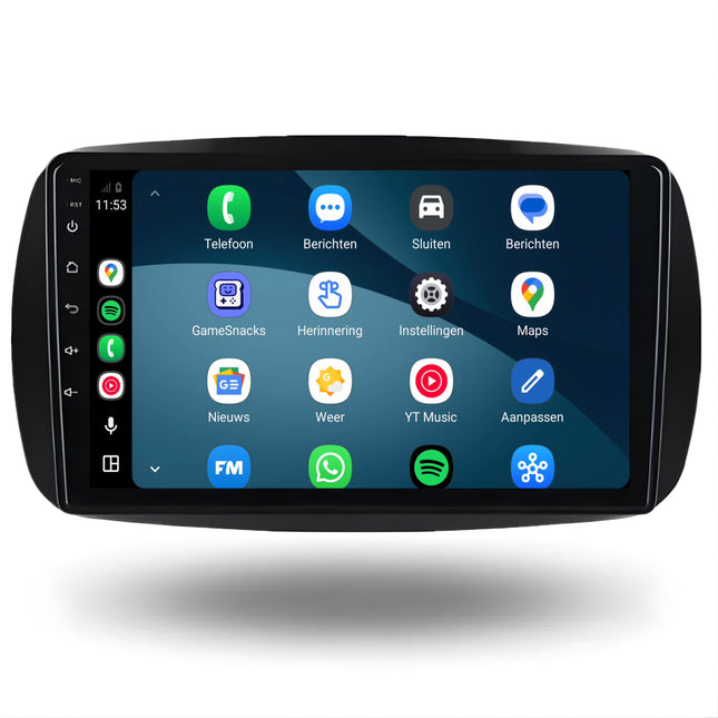 راديو Smart Fortwo & Forfour مع CarPlay وAndroid Auto | 2015–2019 | 9 بوصات | Android 15 | CTX-7197