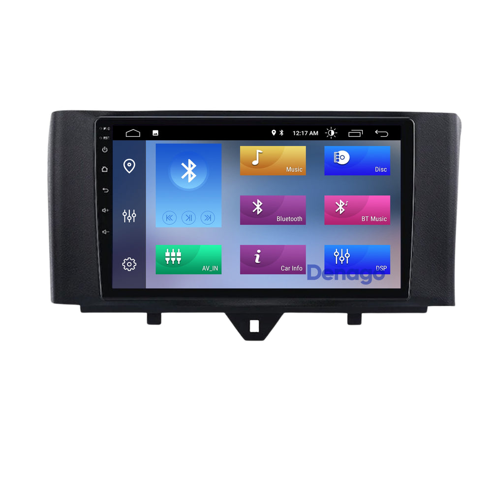 Smart Fortwo CarPlay autoradio | 2011 t/m 2015 | Denago DNG-A46 | 9 inch | Android 13 | Draadloos CarPlay & Android Auto