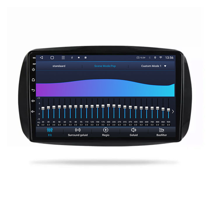 Smart Fortwo | Android 14 | 9 inch Autoradio | 2015 t/m 2019 | CarPlay & Android Auto