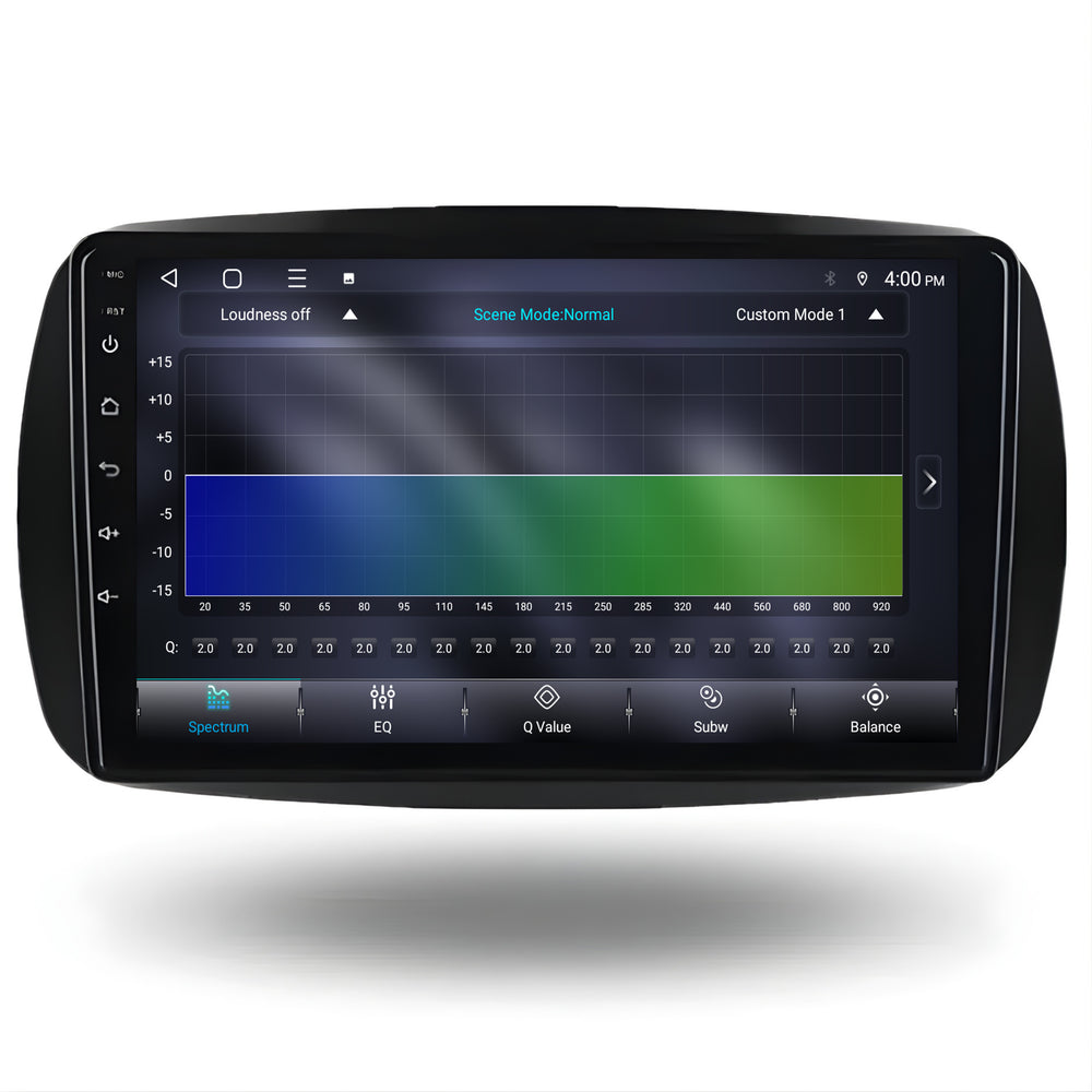 Smart Fortwo & Forfour Radio mit CarPlay & Android Auto | 2015–2019 | 9 Zoll | Android 15 | CTX-7197
