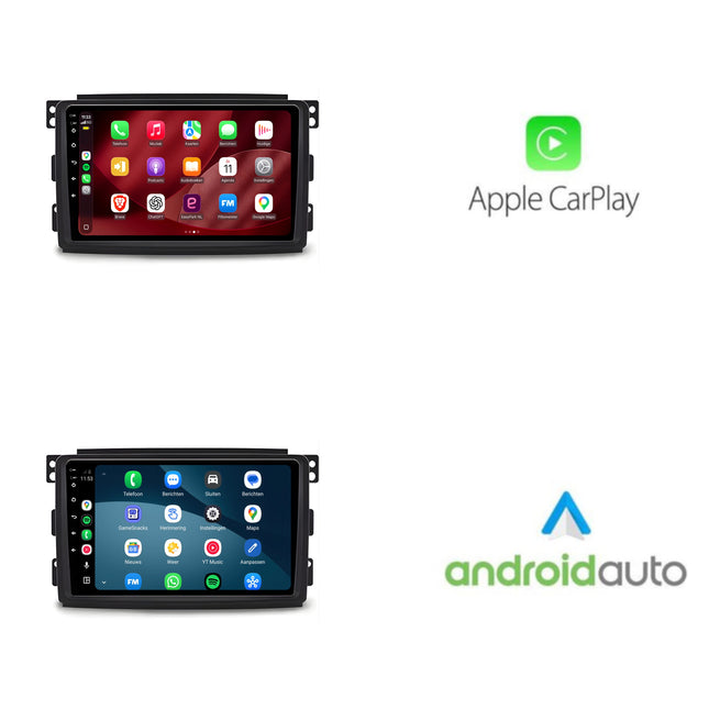 Smart Fortwo-radio med CarPlay & Android Auto | 2009–2015 | 9 tum | Android 15 | CTX-7270