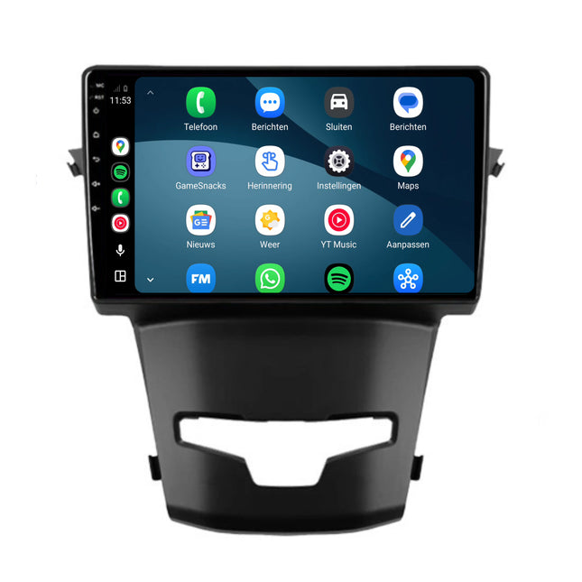 SsangYong Korando-radio med CarPlay og Android Auto | 2014–2018 | 9 tommer | Android 15 | CTX-7217