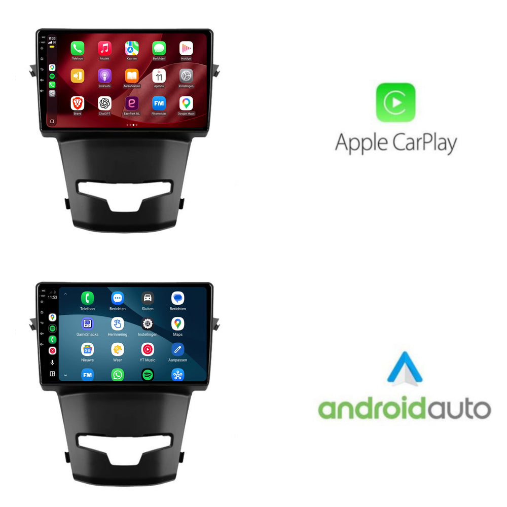SsangYong Korando-radio med CarPlay og Android Auto | 2014–2018 | 9 tommer | Android 15 | CTX-7217