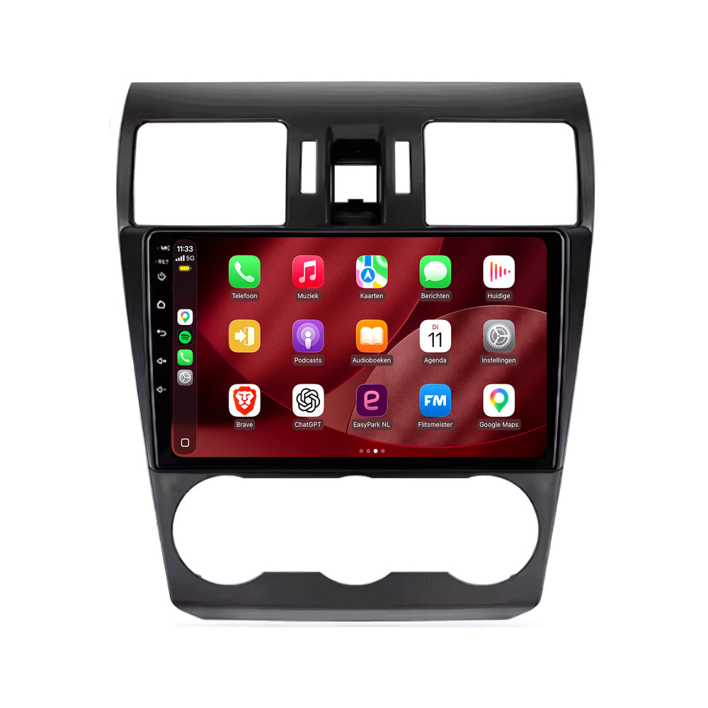 Subaru Forester CarPlay & Android Auto radio | 2014 t/m 2018 | 9 inch | Android 15 | Zwart | CTX-7090