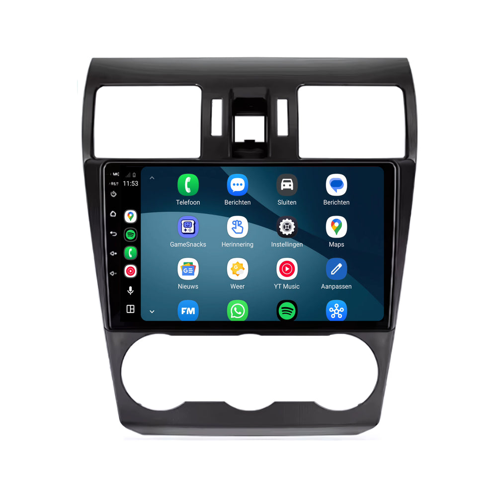 Subaru Forester CarPlay & Android Auto radio | 2014 t/m 2018 | 9 inch | Android 15 | Zwart | CTX-7090