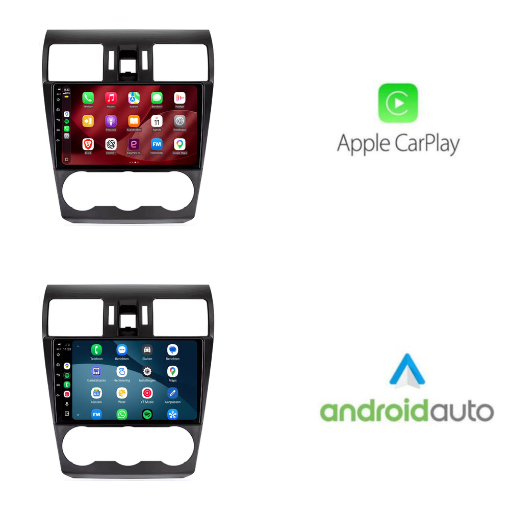 Subaru Forester CarPlay & Android Auto radio | 2014 t/m 2018 | 9 inch | Android 15 | Zwart | CTX-7090