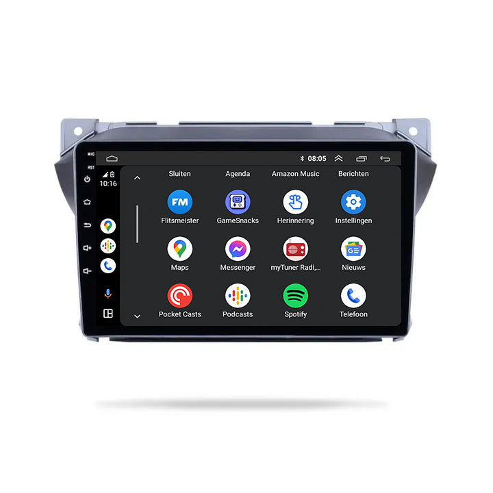Suzuki Alto | Android 13 | Autoradio | 2008 t/m 2016 | Carplay & Android Auto