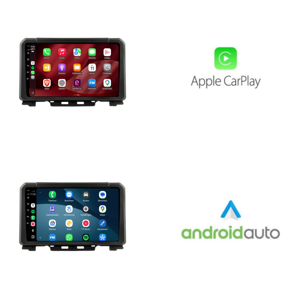 Suzuki Jimny CarPlay & Android Auto radio | 2019 t/m 2024 | 9 inch | Android 15 | CTX-7161