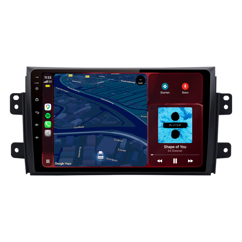 Suzuki SX4-radio med CarPlay och Android Auto | 2006–2011 | 9 tum | Android 15 | CTX-7315