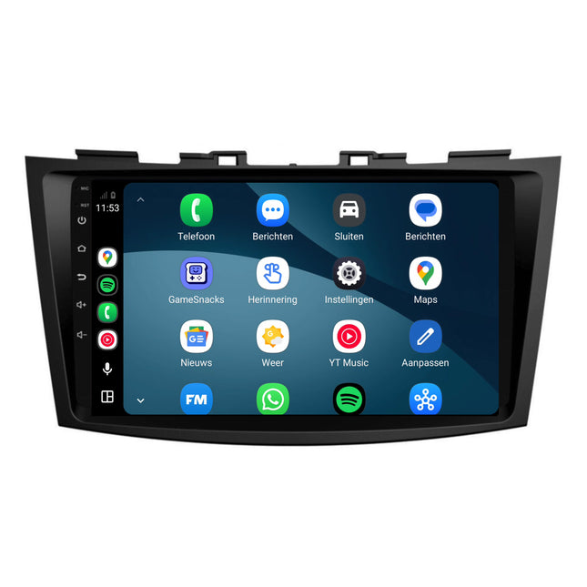 Suzuki Swift CarPlay & Android Auto radio | 2011–2017 | 9 inch | Android 15 | CTX-7251