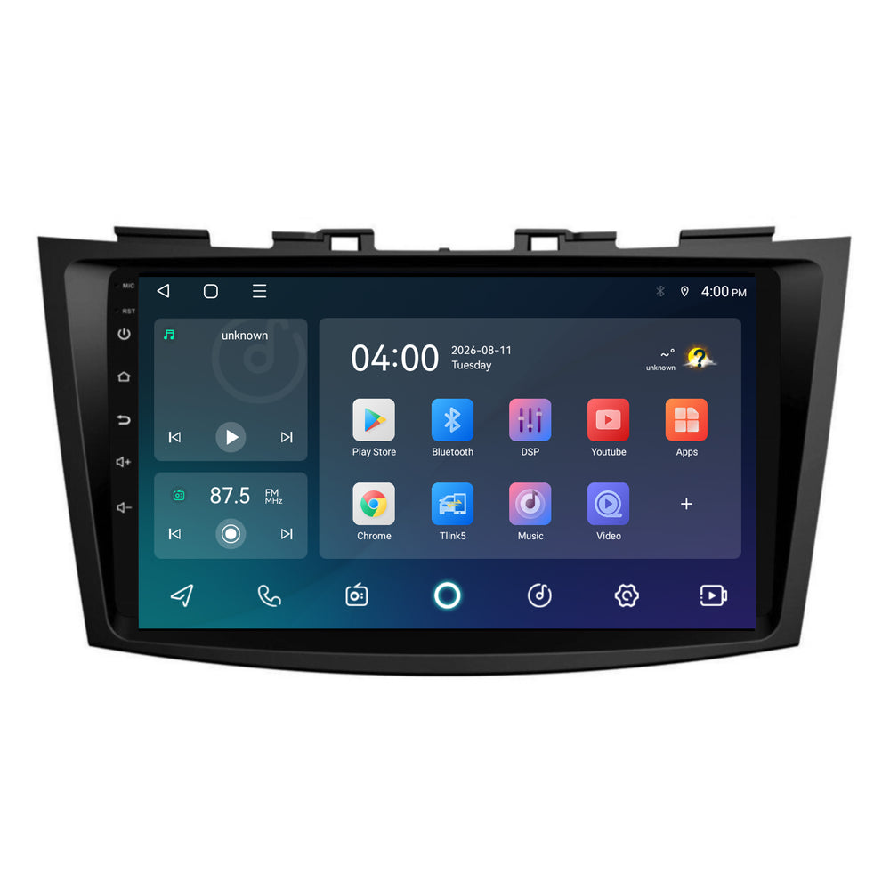 راديو Suzuki Swift مع CarPlay وAndroid Auto | 2011–2017 | 9 بوصة | Android 15 | CTX-7251