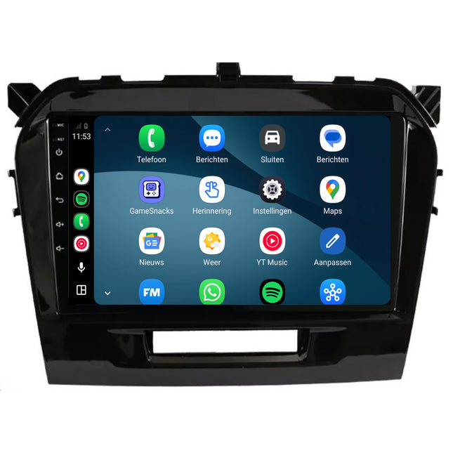 راديو Suzuki Vitara مع CarPlay وAndroid Auto | من 2015 إلى 2023 | 9 بوصات | Android 15 | CTX-7125