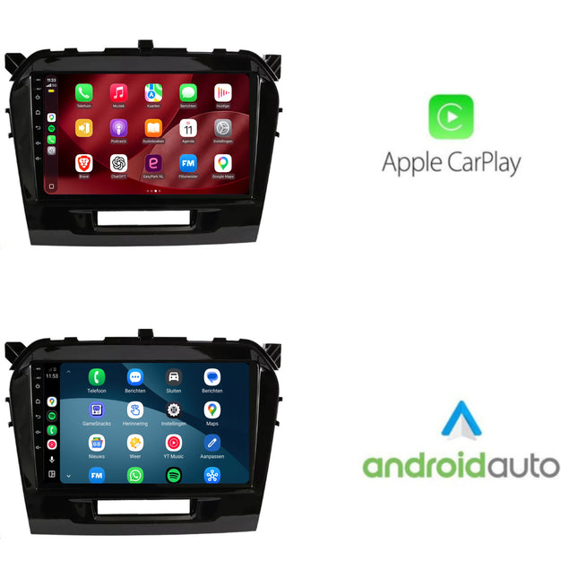 راديو Suzuki Vitara مع CarPlay وAndroid Auto | من 2015 إلى 2023 | 9 بوصات | Android 15 | CTX-7125