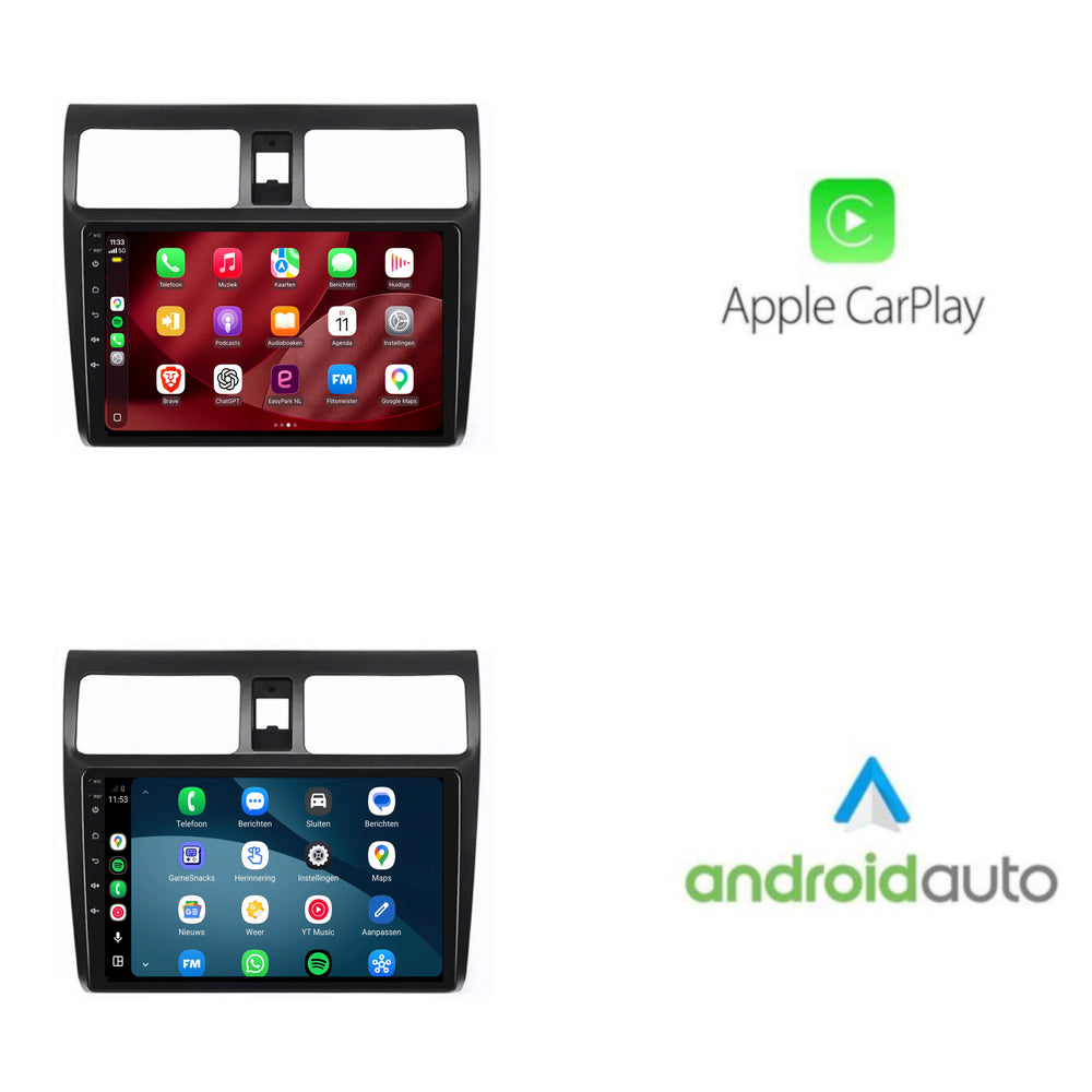 Suzuki Swift | Android 15 | 10 inch Autoradio | 2004 t/m 2010 | CarPlay & Android Auto