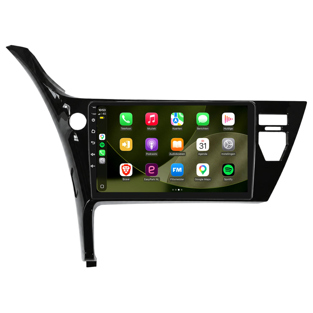 Toyota Auris Híbrido | Androide 13 | Radio de coche | 2015 a 2019 | CarPlay y Android Auto