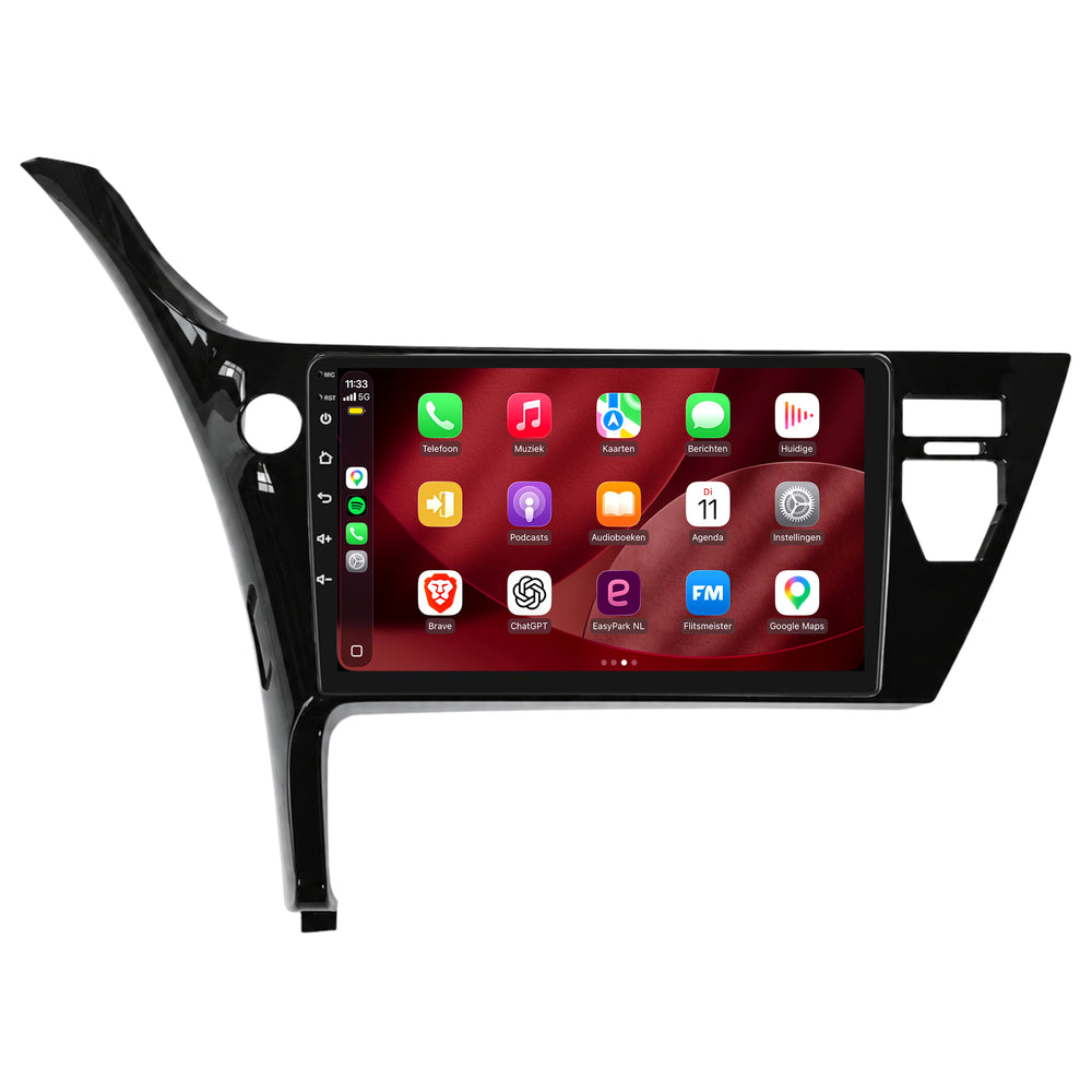 راديو Toyota Auris Hybrid مع CarPlay وAndroid Auto | 2015–2019 | 10 بوصات | Android 15 | CTX-7456