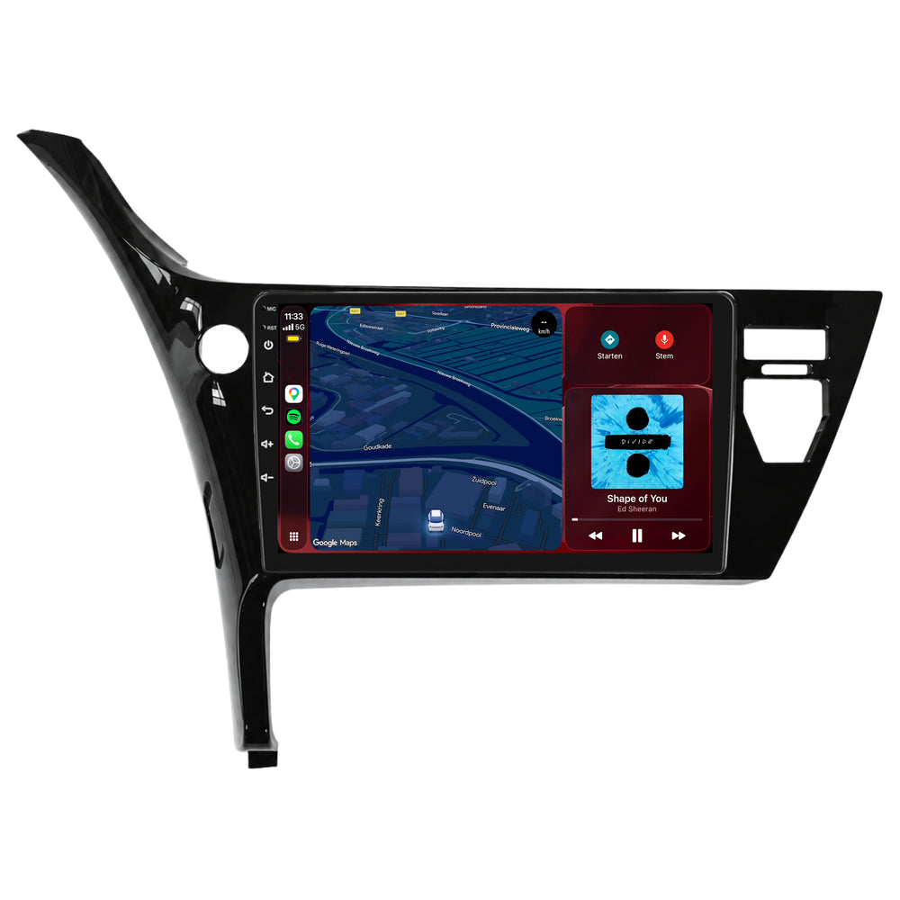 راديو Toyota Auris Hybrid مع CarPlay وAndroid Auto | 2015–2019 | 10 بوصات | Android 15 | CTX-7456