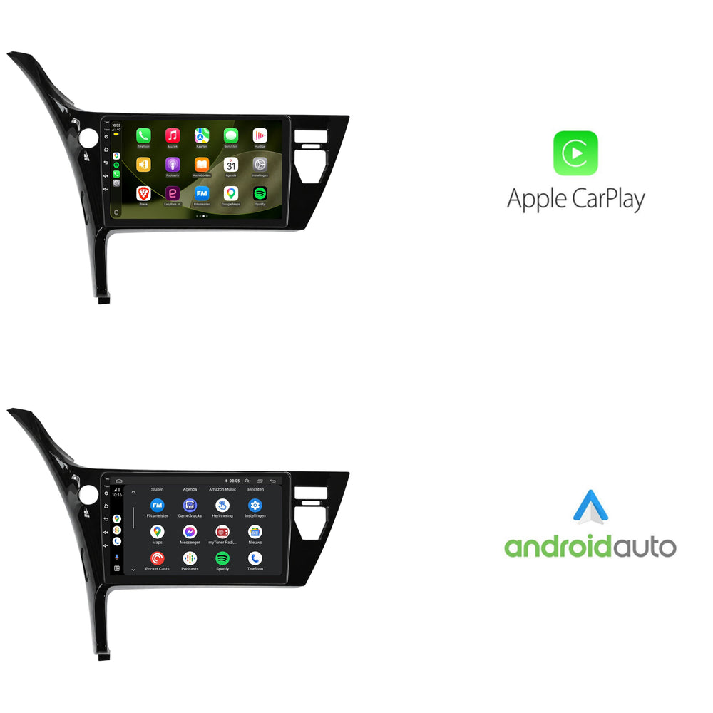 Toyota Auris Híbrido | Androide 13 | Radio de coche | 2015 a 2019 | CarPlay y Android Auto