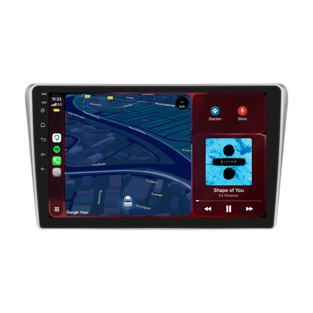 Radio CarPlay y Android Auto para Toyota Avensis T25 | 2003–2008 | 9 pulgadas | Android 15 | CTX-7458