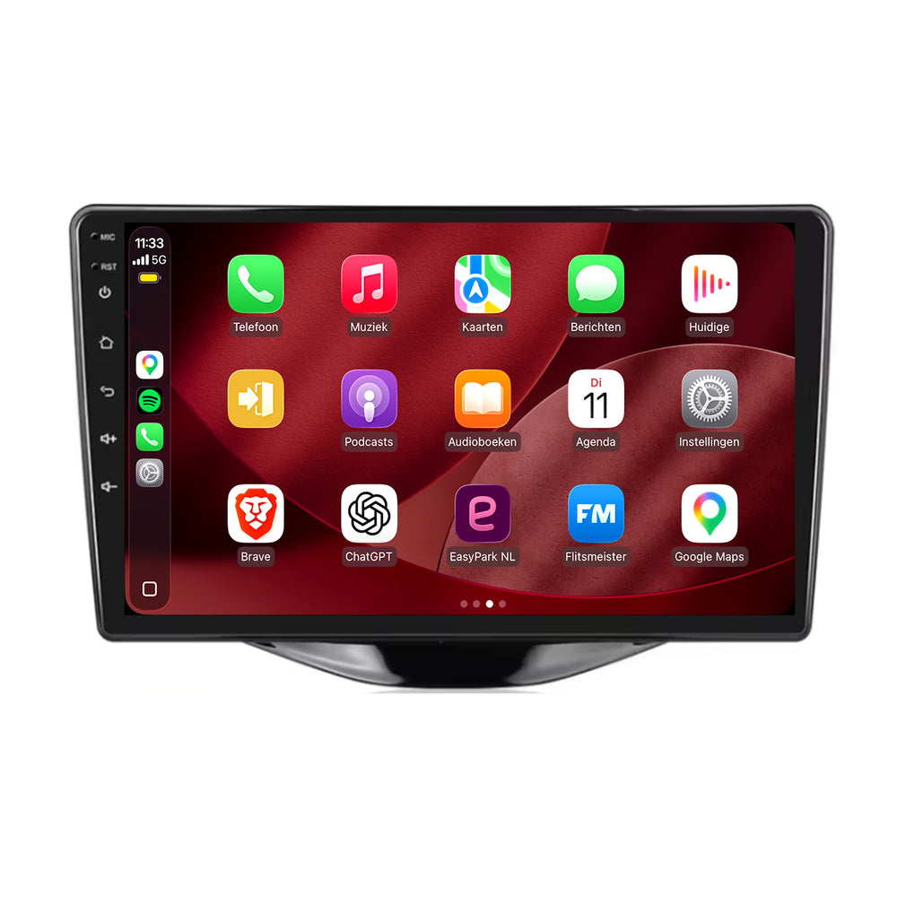 Toyota Aygo | Android 15 | 9 inch Autoradio | 2015 t/m 2021 | CarPlay & Android Auto